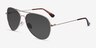 Good Vibrations Gold MetalSunglass Frames from EyeBuyDirect, Angle View