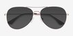 Good Vibrations Gold MetalSunglass Frames from EyeBuyDirect, Closed View
