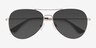 Good Vibrations Gold MetalSunglass Frames from EyeBuyDirect, Closed View