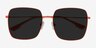 Bora Bora Melon MétalSoleil de Lunette de vue d'EyeBuyDirect, Vue Rapprochée