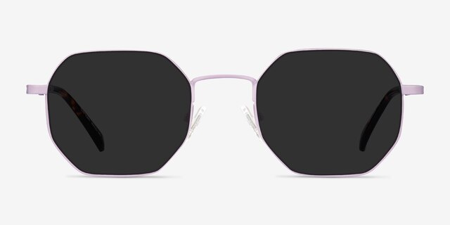 Sun Soar Lavender MetalSunglass Frames from EyeBuyDirect, Front View