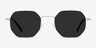 Sun Soar Lavender MetalSunglass Frames from EyeBuyDirect, Front View