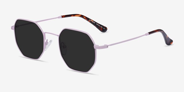 Sun Soar Lavender MetalSunglass Frames from EyeBuyDirect, Angle View