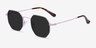 Sun Soar Lavender MetalSunglass Frames from EyeBuyDirect, Angle View