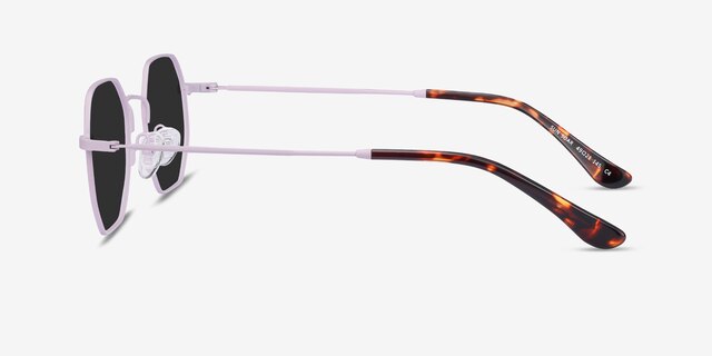 Sun Soar Lavender MetalSunglass Frames from EyeBuyDirect, Side View