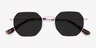 Sun Soar Lavender MetalSunglass Frames from EyeBuyDirect, Closed View