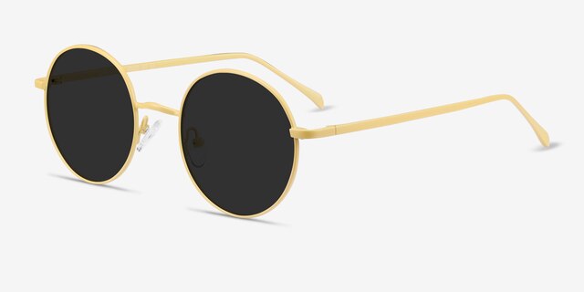 Sun Synapse Jaune MétalSoleil de Lunette de vue d'EyeBuyDirect, Vue d'Angle