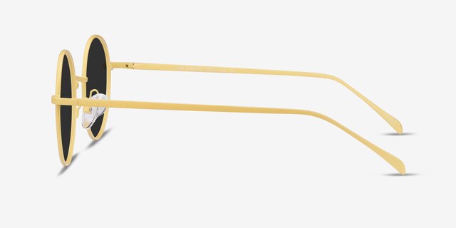 Sun Synapse Jaune MétalSoleil de Lunette de vue d'EyeBuyDirect, Vue de Côté