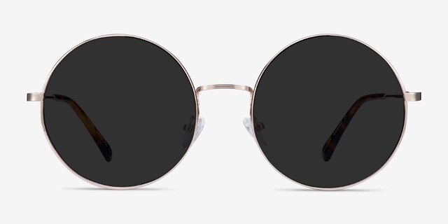 Teavee Gold MetalSunglass Frames from EyeBuyDirect, Front View