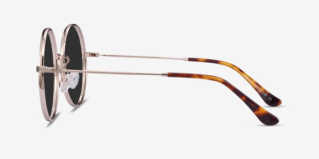 Teavee Gold MetalSunglass Frames from EyeBuyDirect, Side View