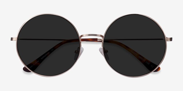 Teavee Gold MetalSunglass Frames from EyeBuyDirect, Closed View