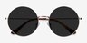 Teavee Gold MetalSunglass Frames from EyeBuyDirect, Closed View
