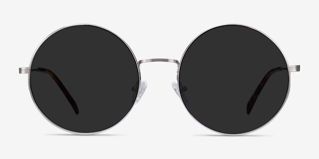 Teavee Silver MetalSunglass Frames from EyeBuyDirect, Front View