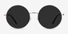 Teavee Silver MetalSunglass Frames from EyeBuyDirect, Front View