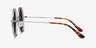 Teavee Silver MetalSunglass Frames from EyeBuyDirect, Side View
