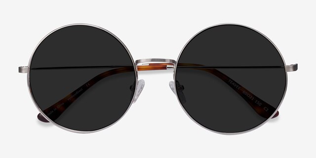 Teavee Silver MetalSunglass Frames from EyeBuyDirect, Closed View