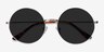 Teavee Silver MetalSunglass Frames from EyeBuyDirect, Closed View