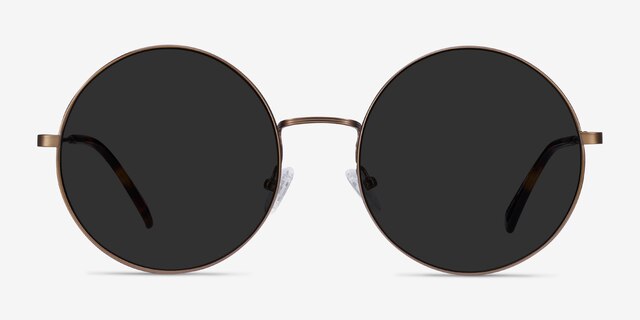 Teavee Bronze MetalSunglass Frames from EyeBuyDirect, Front View