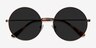 Teavee Bronze MetalSunglass Frames from EyeBuyDirect, Closed View
