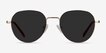 Event Gold MetalSunglass Frames from EyeBuyDirect, Front View