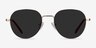Event Gold MetalSunglass Frames from EyeBuyDirect, Front View
