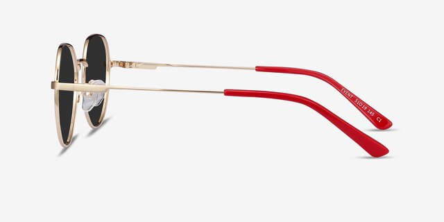Event Gold MetalSunglass Frames from EyeBuyDirect, Side View