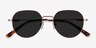 Event Rose Gold MetalSunglass Frames from EyeBuyDirect, Closed View