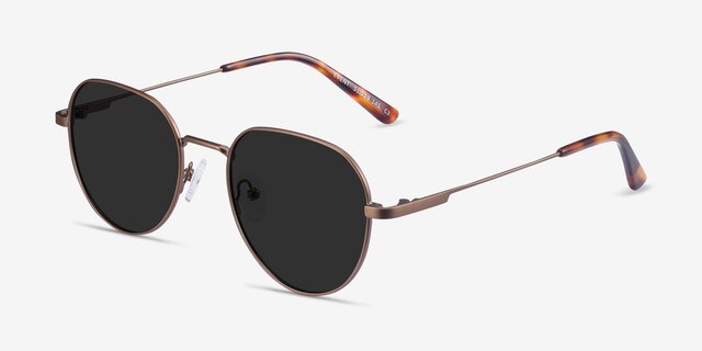 Event Bronze MetalSunglass Frames from EyeBuyDirect, Angle View