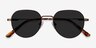 Event Bronze MetalSunglass Frames from EyeBuyDirect, Closed View