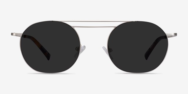 Lito Silver MetalSunglass Frames from EyeBuyDirect, Front View