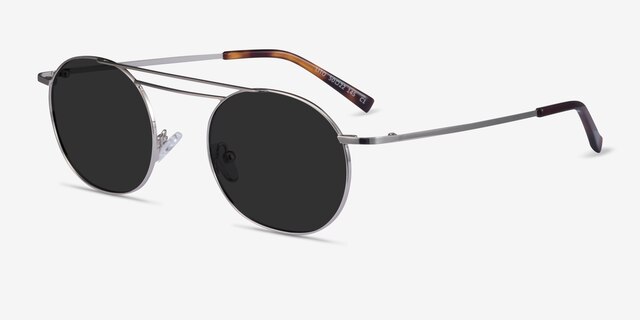 Lito Silver MetalSunglass Frames from EyeBuyDirect, Angle View