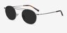 Lito Silver MetalSunglass Frames from EyeBuyDirect, Angle View
