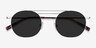 Lito Silver MetalSunglass Frames from EyeBuyDirect, Closed View