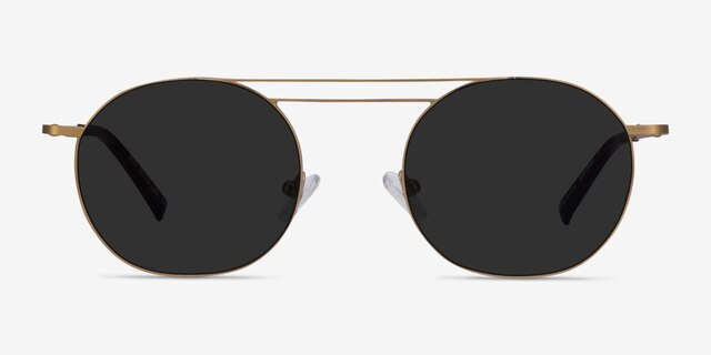 Lito Bronze MetalSunglass Frames from EyeBuyDirect, Front View