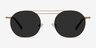 Lito Bronze MetalSunglass Frames from EyeBuyDirect, Front View