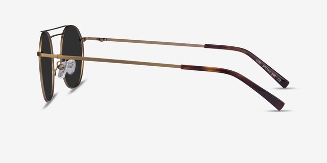 Lito Bronze MetalSunglass Frames from EyeBuyDirect, Side View