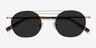 Lito Bronze MetalSunglass Frames from EyeBuyDirect, Closed View