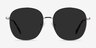 Ellis Silver MetalSunglass Frames from EyeBuyDirect, Front View
