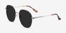 Ellis Silver MetalSunglass Frames from EyeBuyDirect, Angle View