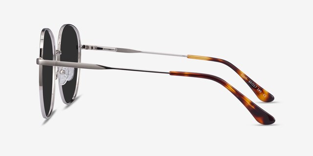 Ellis Silver MetalSunglass Frames from EyeBuyDirect, Side View