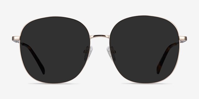 Ellis Gold MetalSunglass Frames from EyeBuyDirect, Front View