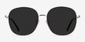 Ellis Gold MetalSunglass Frames from EyeBuyDirect, Front View