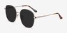Ellis Gold MetalSunglass Frames from EyeBuyDirect, Angle View