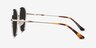 Ellis Gold MetalSunglass Frames from EyeBuyDirect, Side View