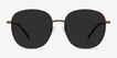 Ellis Bronze MetalSunglass Frames from EyeBuyDirect, Front View