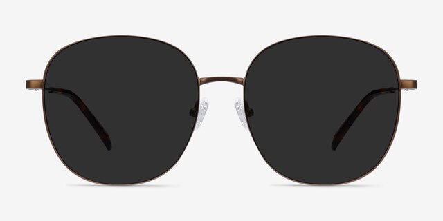 Ellis Bronze MetalSunglass Frames from EyeBuyDirect, Front View