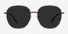 Ellis Bronze MetalSunglass Frames from EyeBuyDirect, Front View
