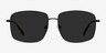Ryker Black MetalSunglass Frames from EyeBuyDirect, Front View