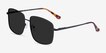 Ryker Black MetalSunglass Frames from EyeBuyDirect, Angle View