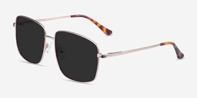 Ryker Gold MetalSunglass Frames from EyeBuyDirect, Angle View